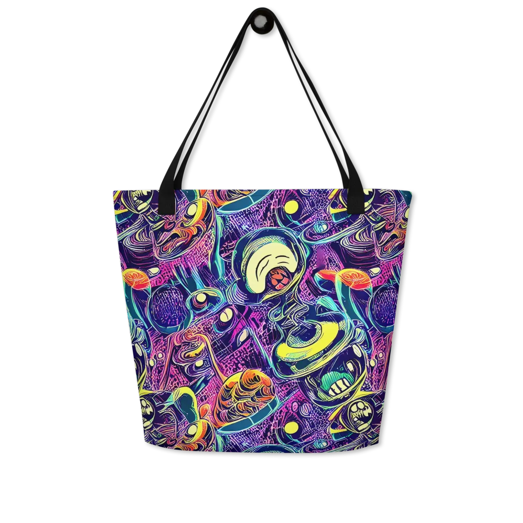 Electric Relics on Large Tote Bag W/ Pocket — Front