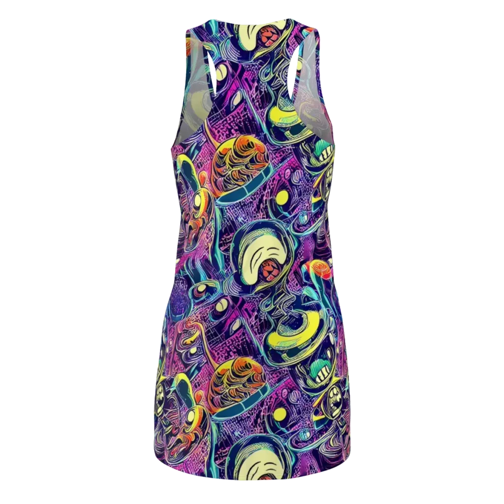 Electric Relics on Racerback Dress — Back