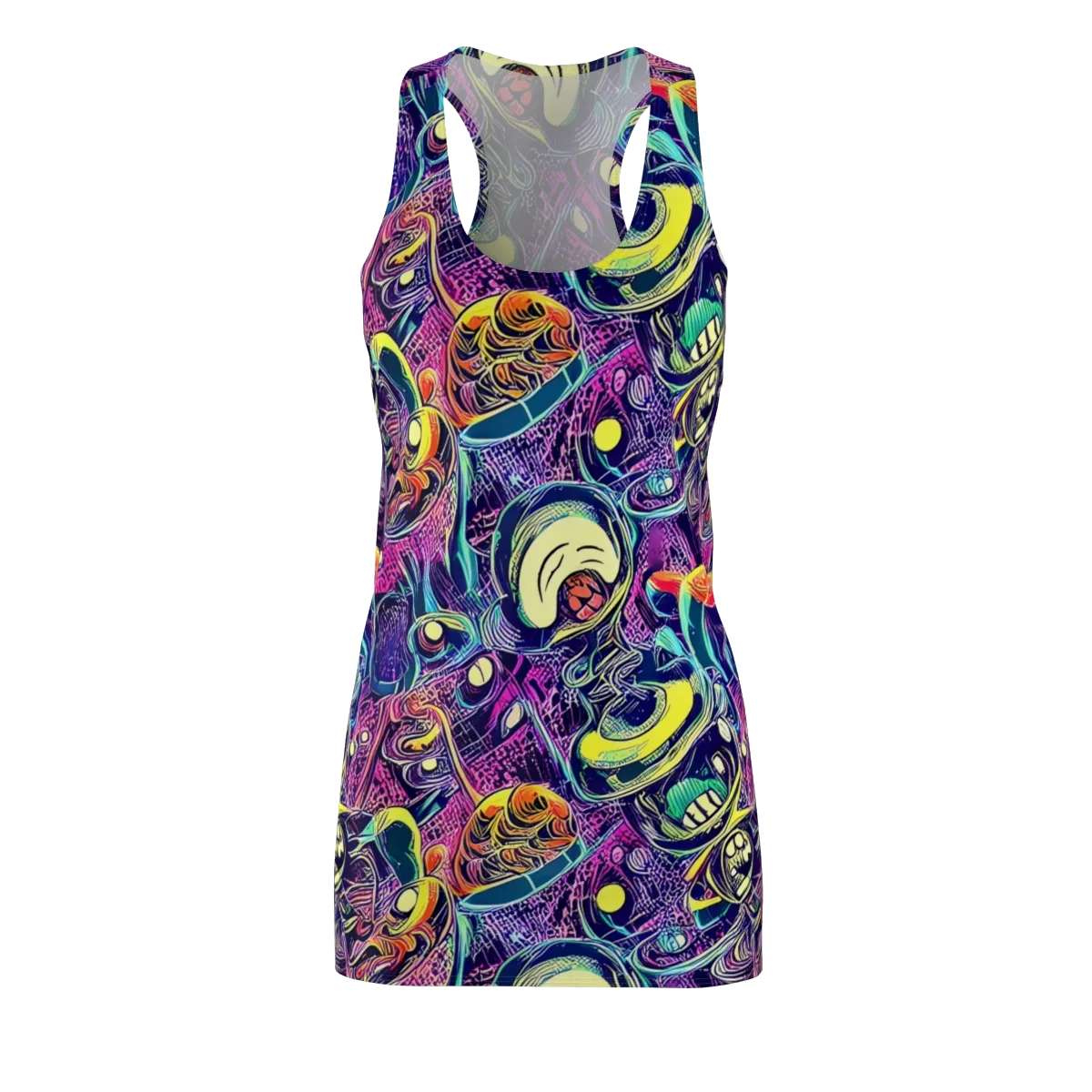 Electric Relics on Racerback Dress — Front