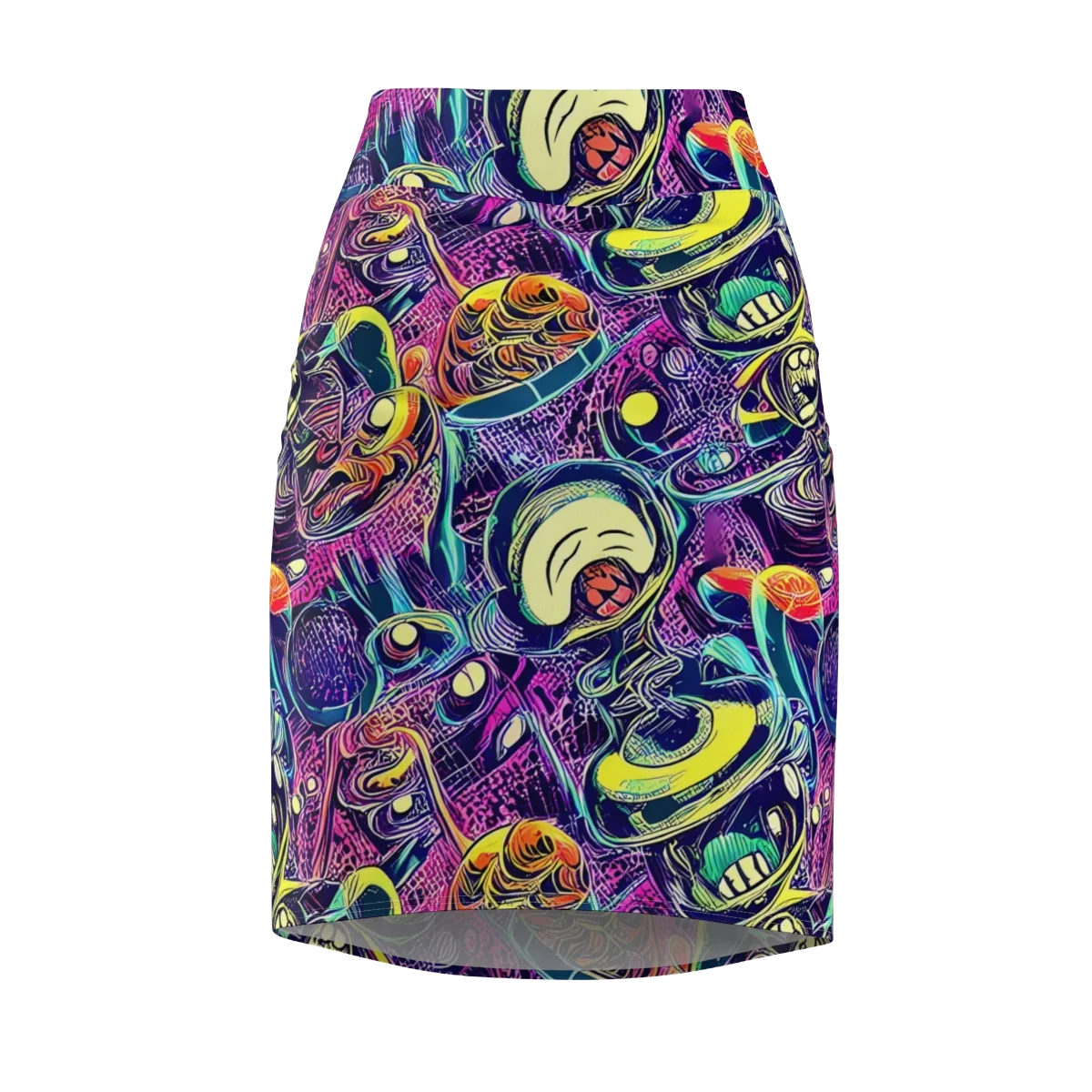Electric Relics on Pencil Skirt — Front