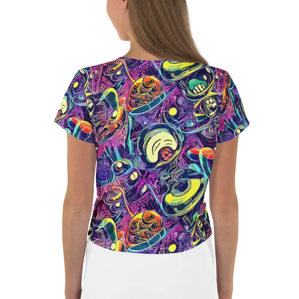 Electric Relics on Crop Tee — Back