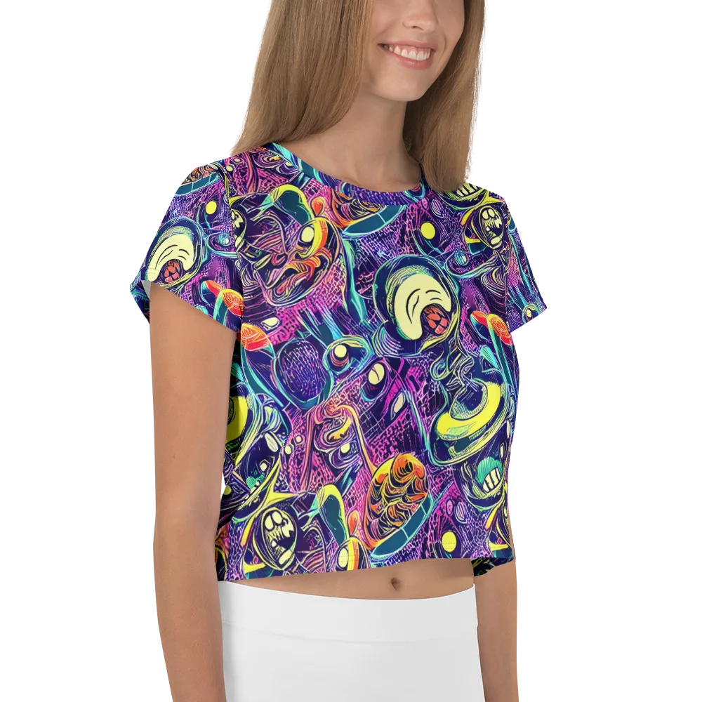 Electric Relics on Crop Tee — Right