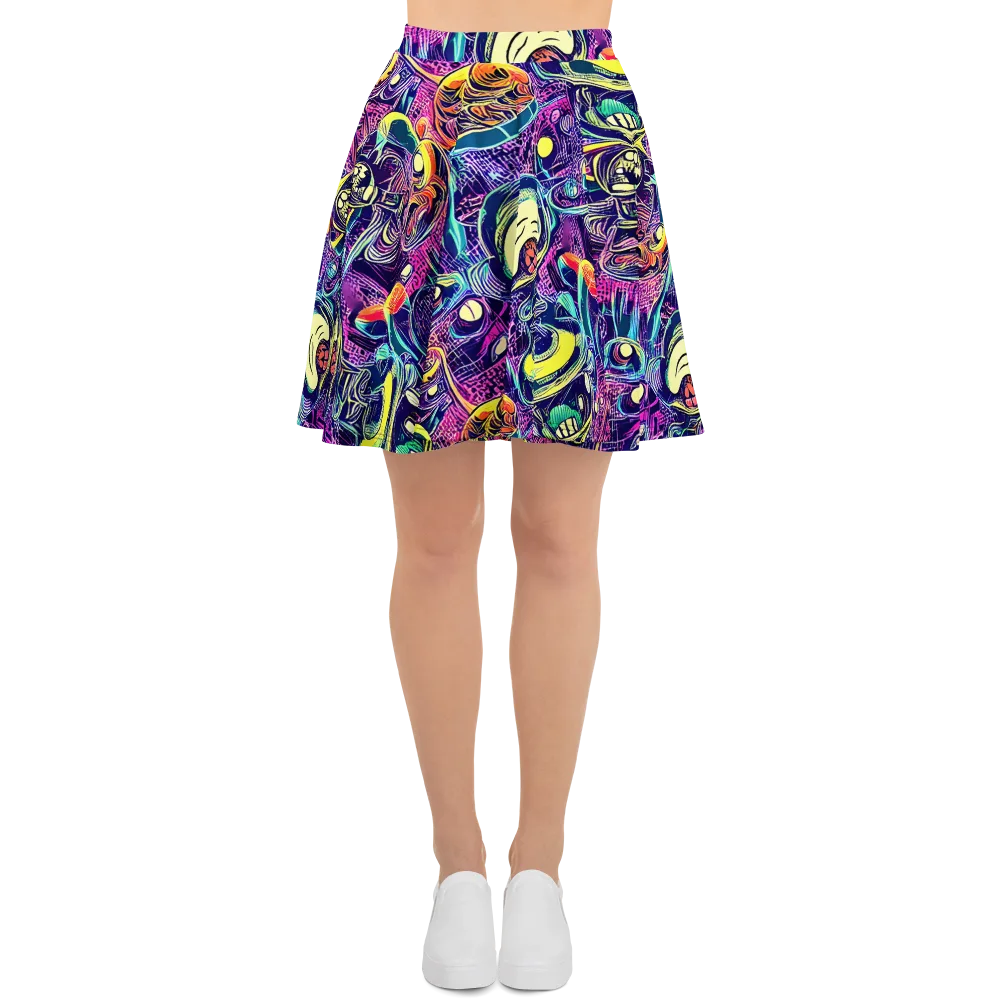 Electric Relics on Skater Skirt — Front