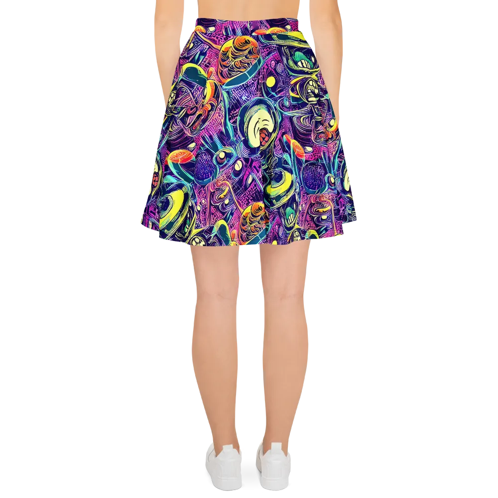 Electric Relics on Skater Skirt — Back