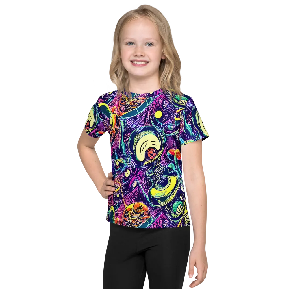 Electric Relics on Kids Crew Neck T-Shirt — Front