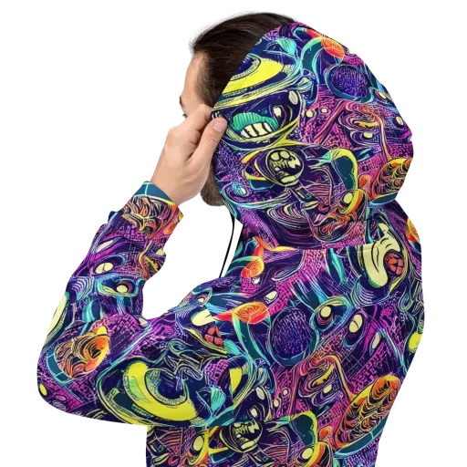 Electric Relics on a Hoodie