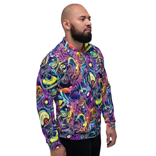 Electric Relics on a Bomber Jacket