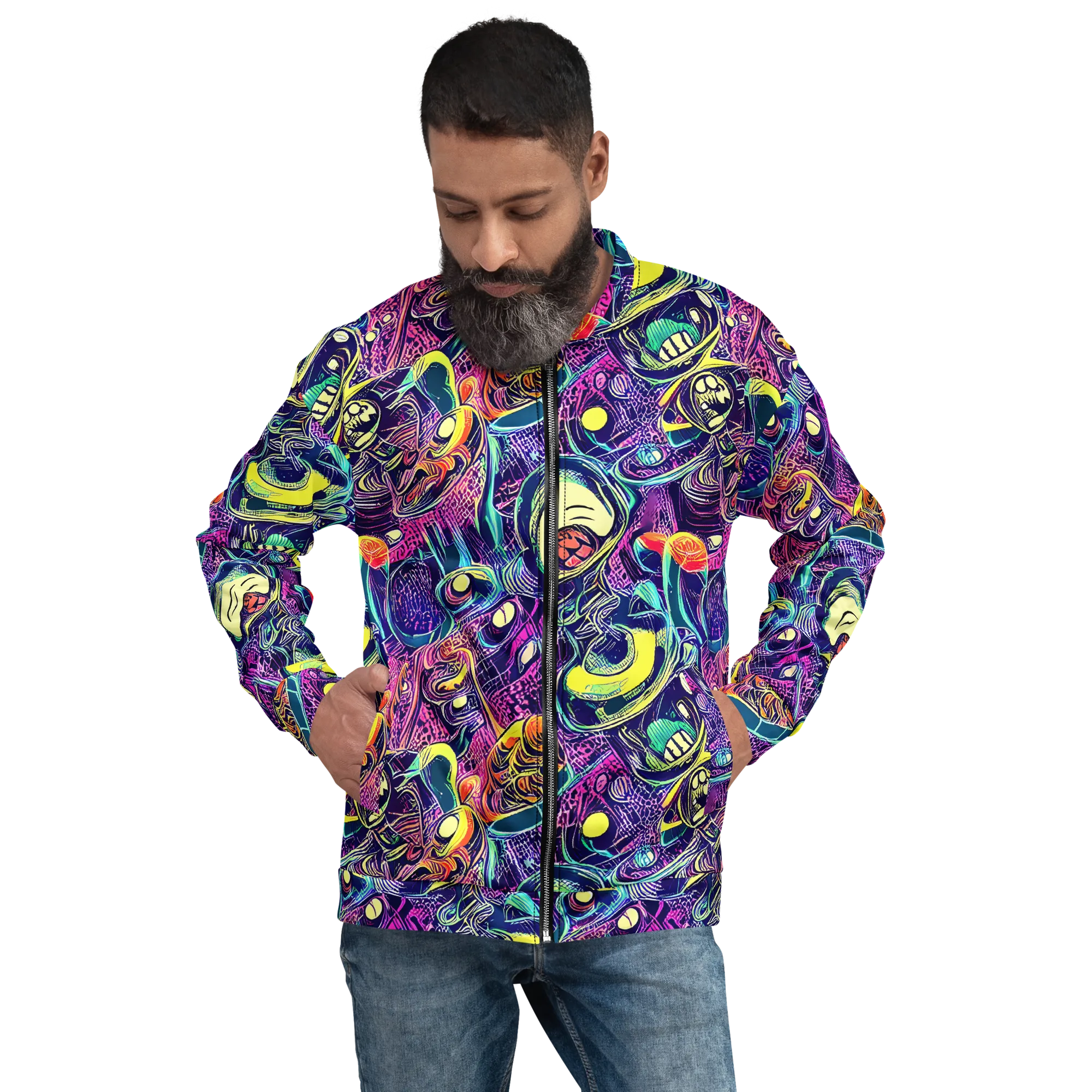 Electric Relics on Bomber Jacket — Front