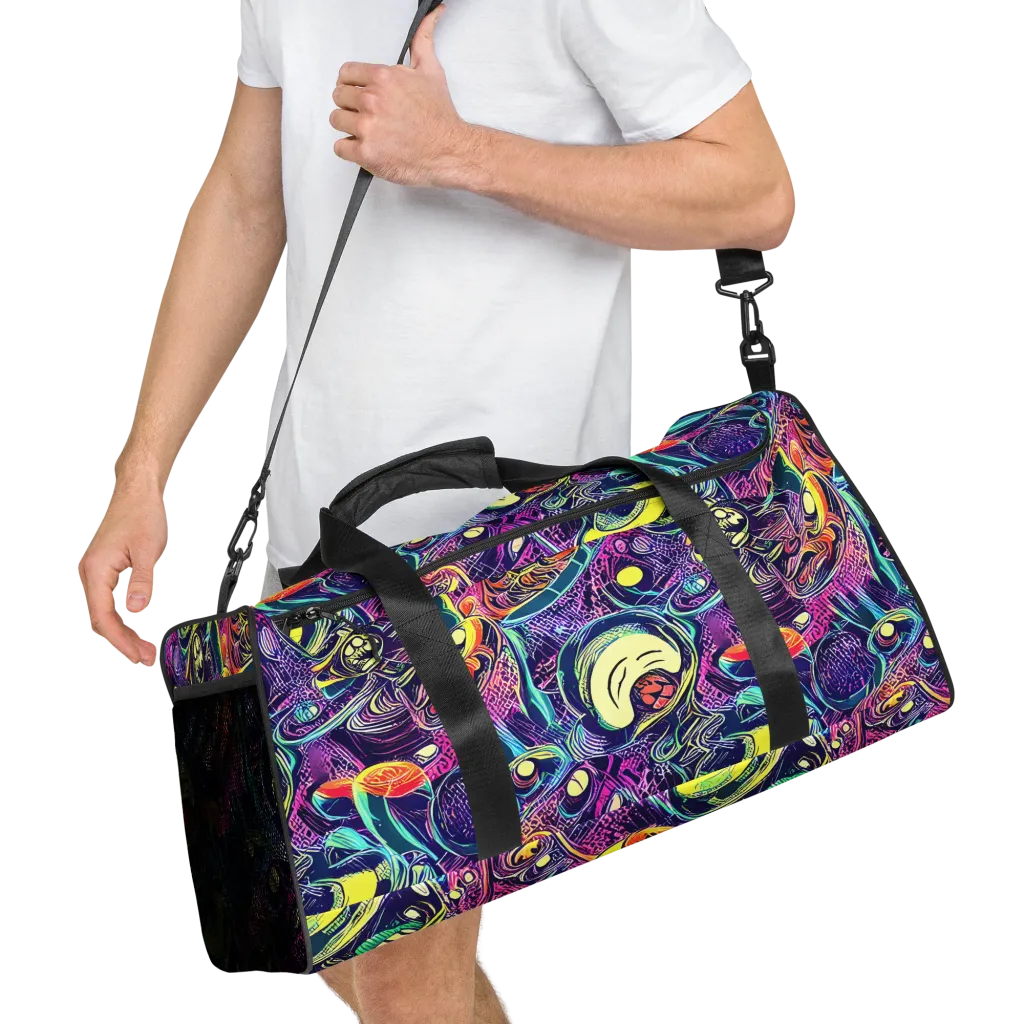 Electric Relics on Duffle Bag — Right Front