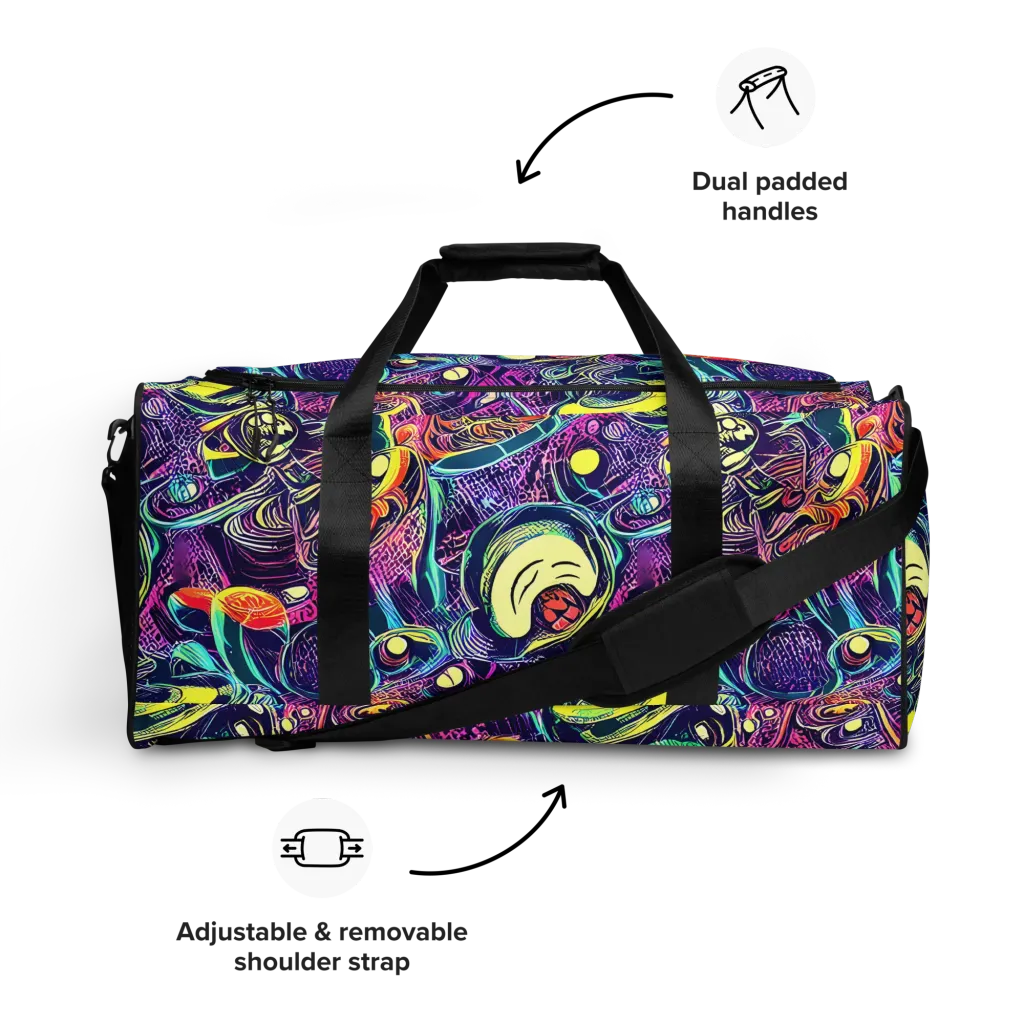 Electric Relics on Duffle Bag — Front