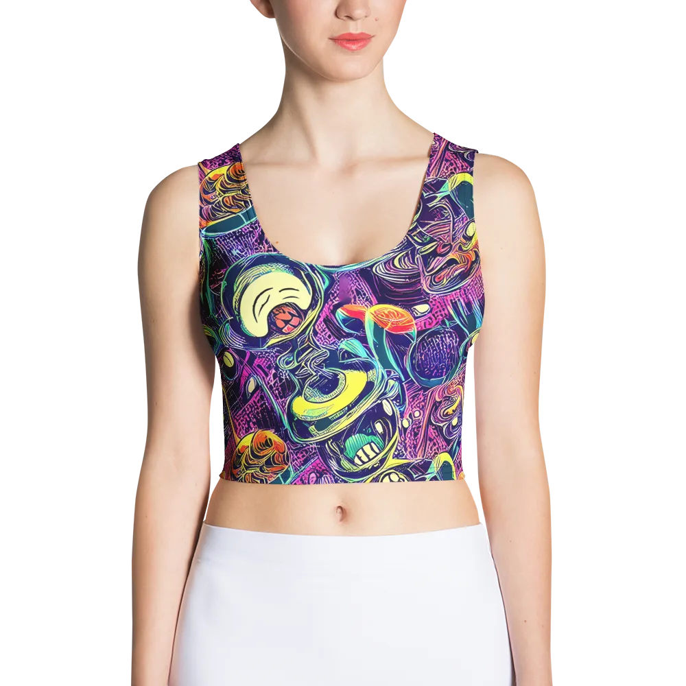 Electric Relics on Crop Top — Front