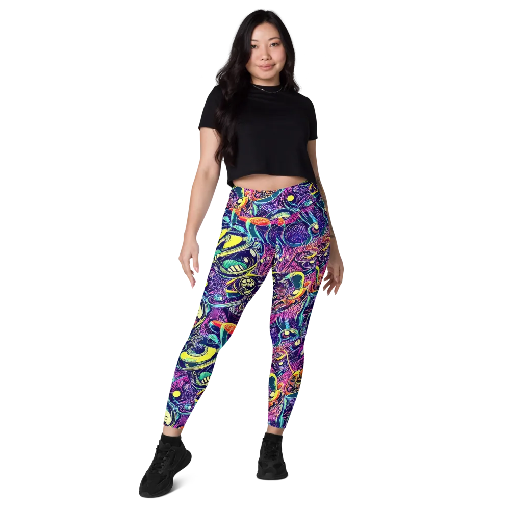 Electric Relics on Leggings with Pockets — Front