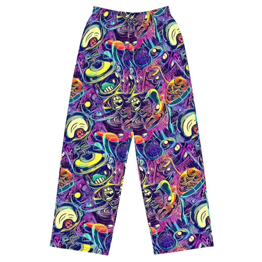 Electric Relics on Wide-Leg Pants — Front
