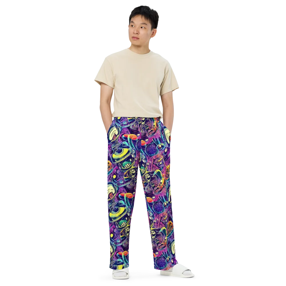 Electric Relics on Wide-Leg Pants — Front