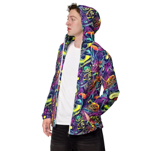 Electric Relics on a Men's Windbreaker