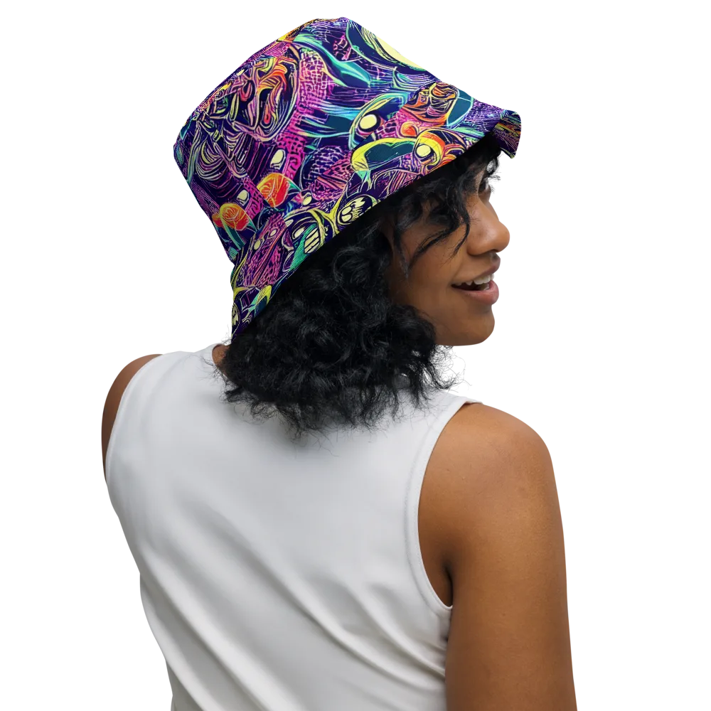Electric Relics on Reversible Bucket Hat — Right Outside