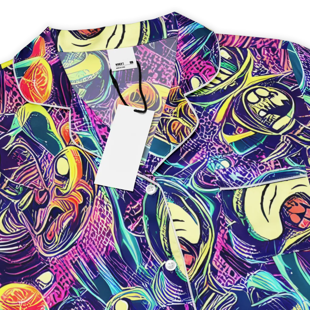 Electric Relics on Women's Short Sleeve Pajama Top — Product details