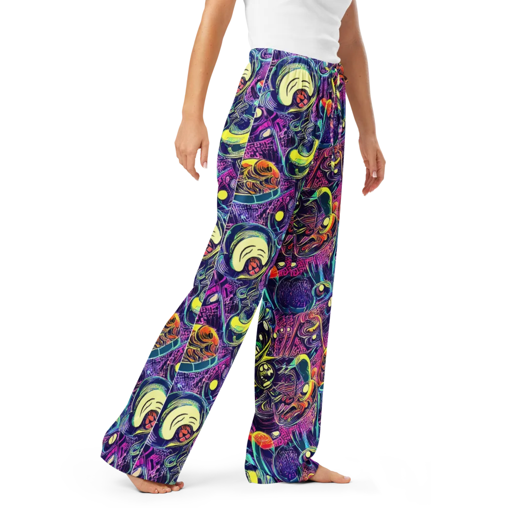Electric Relics on Women's Pajama Pants — Right Front