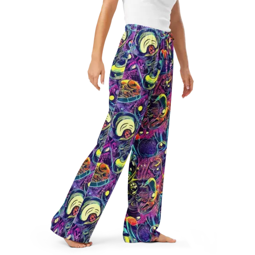 Electric Relics on a Women's Pajama Pants