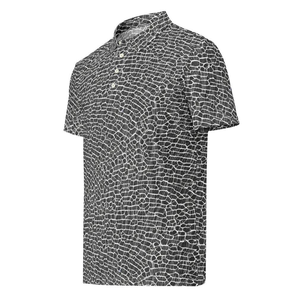 Obsidian Vein on Men's Slim Fit Polo Shirt — Left Front