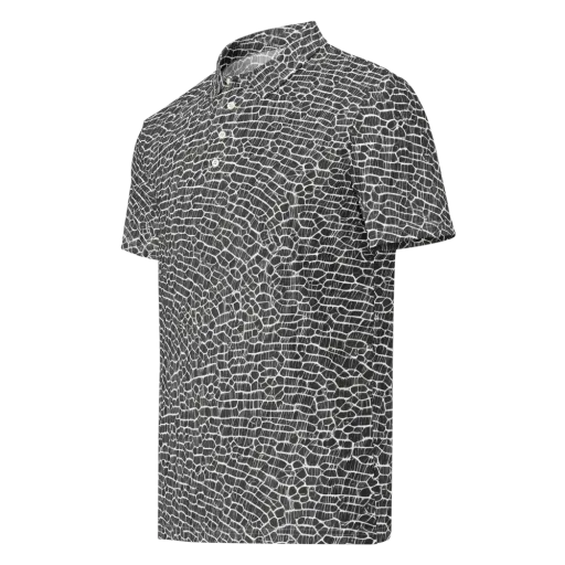 Obsidian Vein on a Men's Slim Fit Polo Shirt