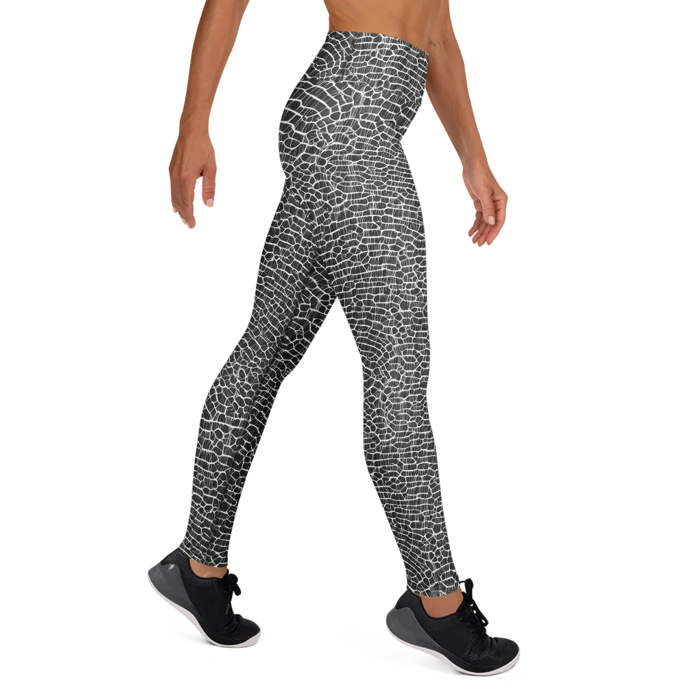 Obsidian Vein on Yoga Leggings — Right