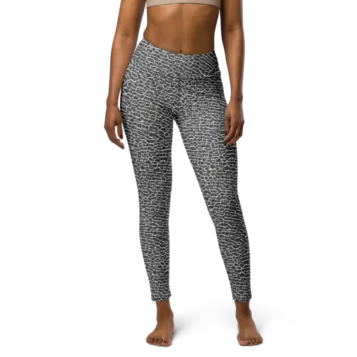 Obsidian Vein on a Yoga Leggings
