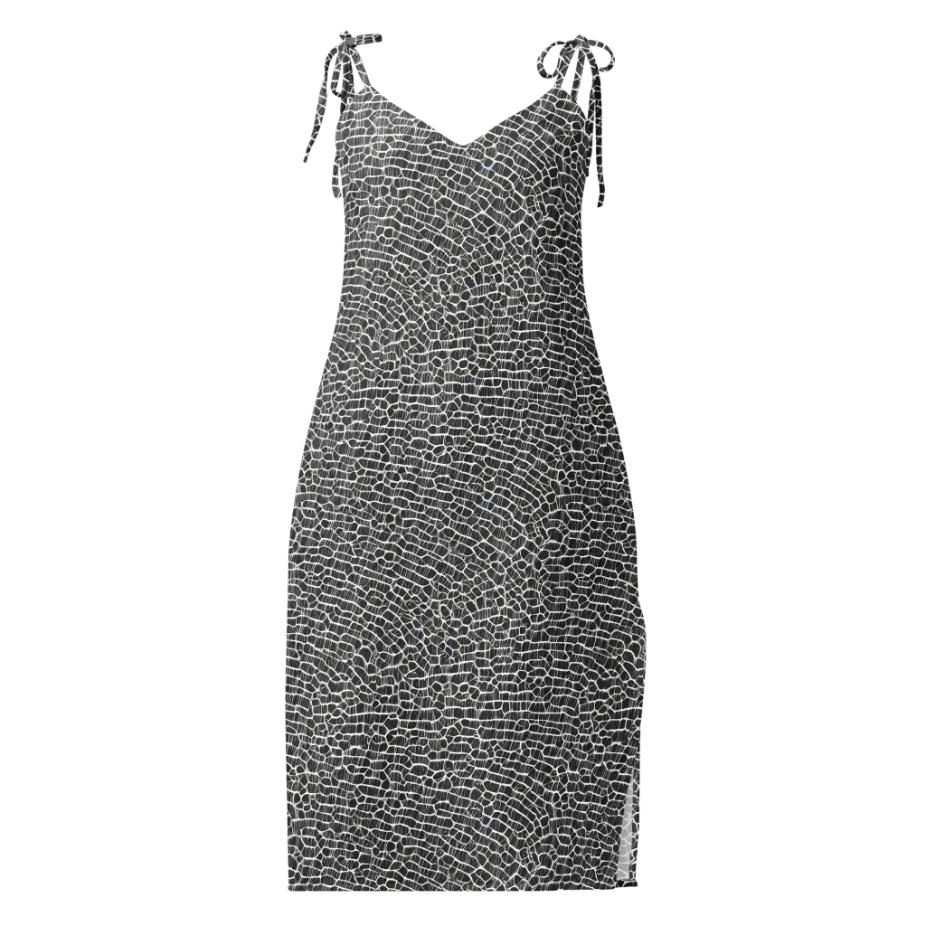 Obsidian Vein on Slip Dress — Front