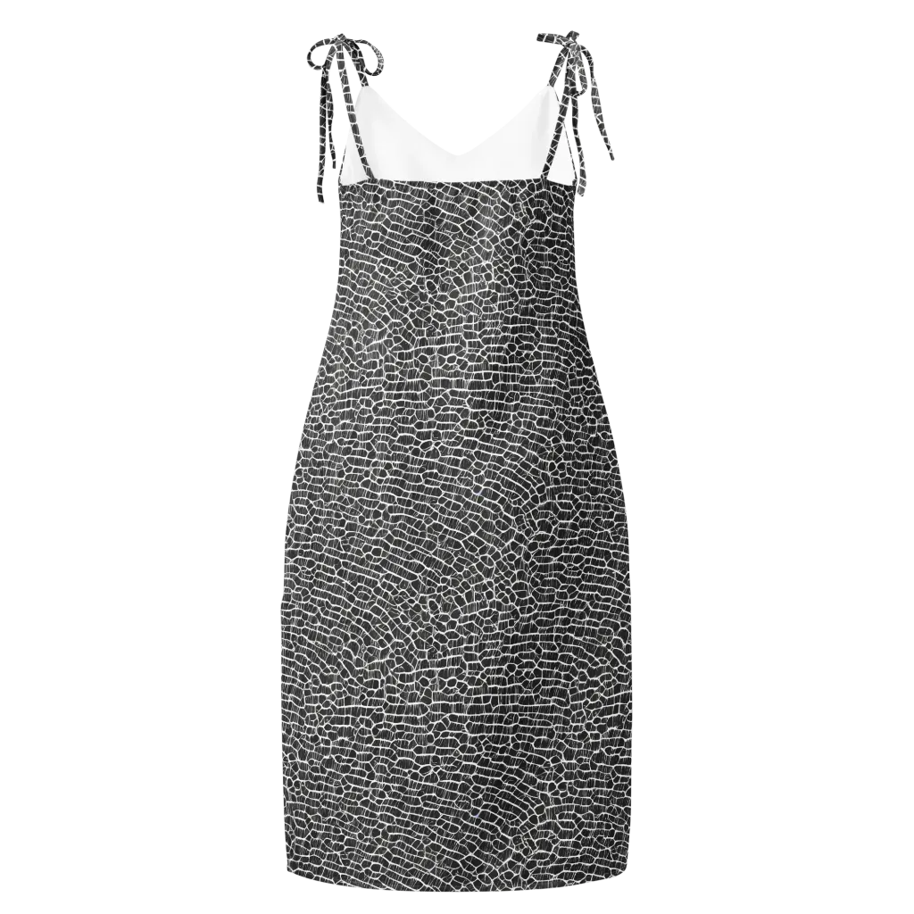 Obsidian Vein on Slip Dress — Back