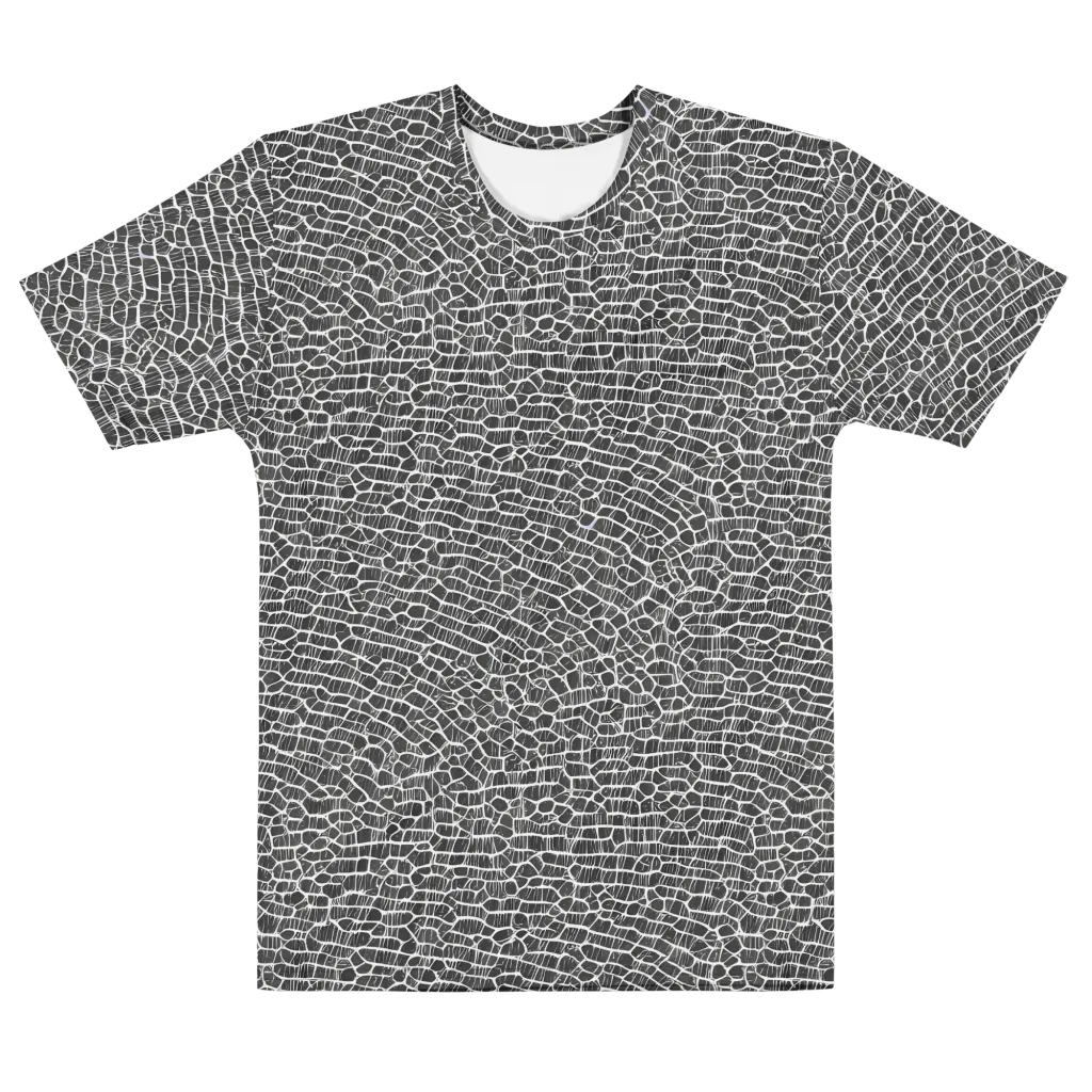 Obsidian Vein on Men's Cotton Crew Neck T-Shirt — Front