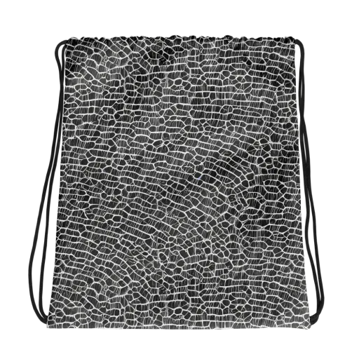 Obsidian Vein on a Drawstring Bag