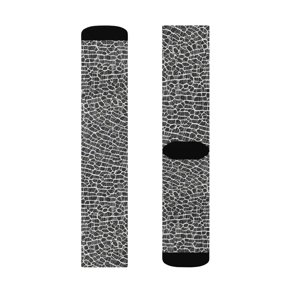 Obsidian Vein on Socks — Left Sock