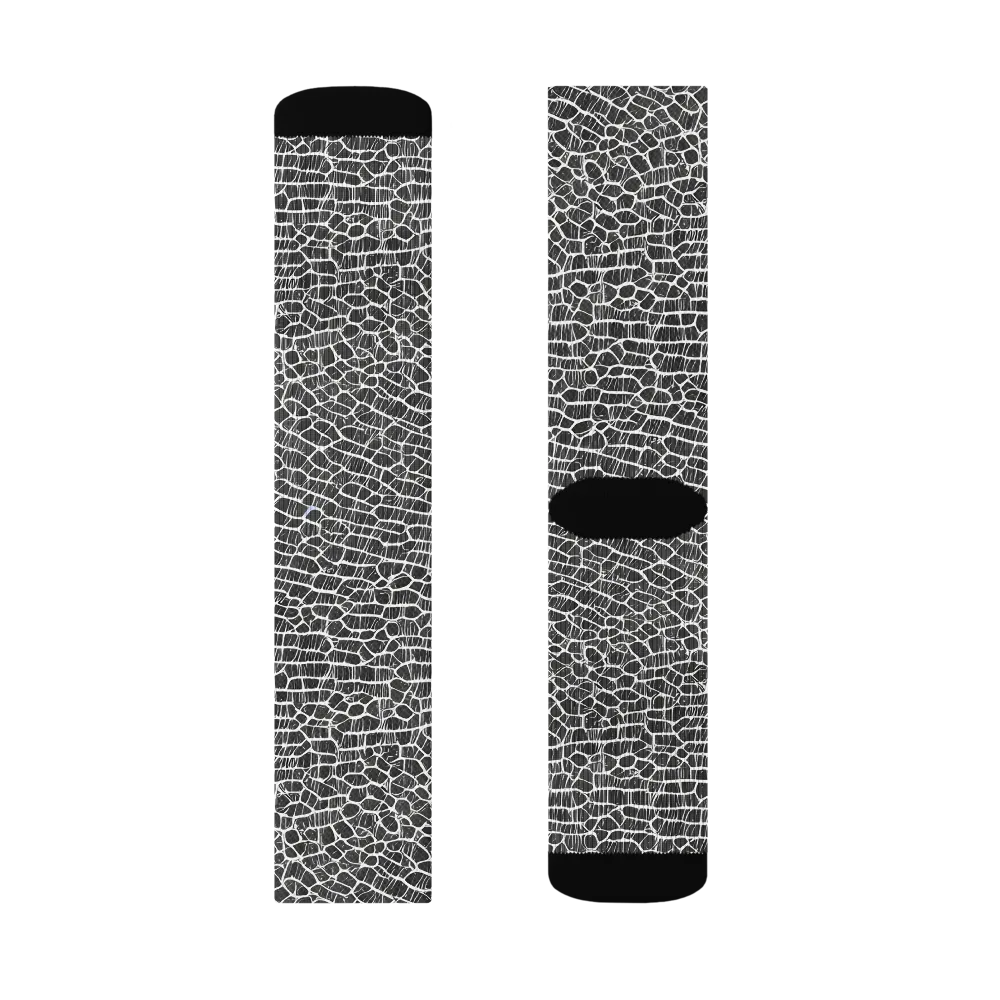 Obsidian Vein on Socks — Right Sock