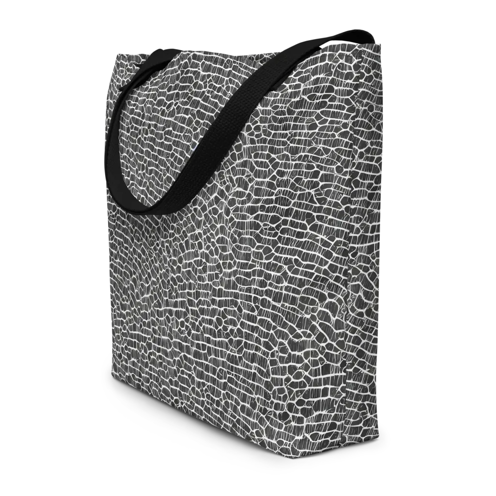 Obsidian Vein on Large Tote Bag W/ Pocket — Front