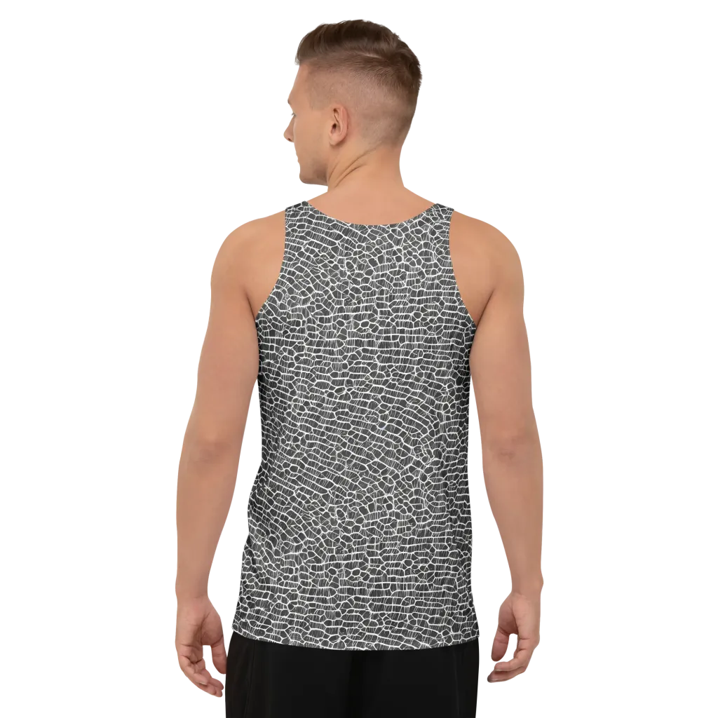 Obsidian Vein on Men's Tank Top — Back