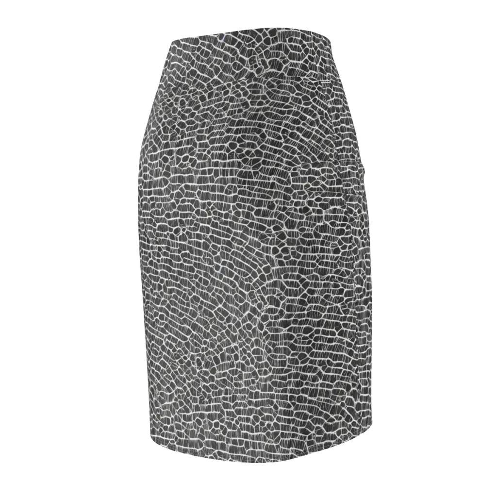 Obsidian Vein on Pencil Skirt — Back Side