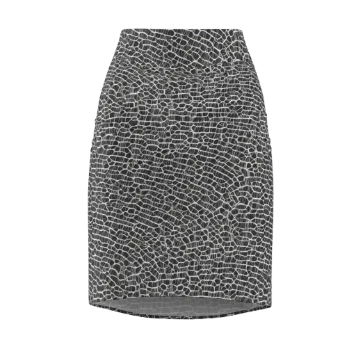 Obsidian Vein on a Pencil Skirt