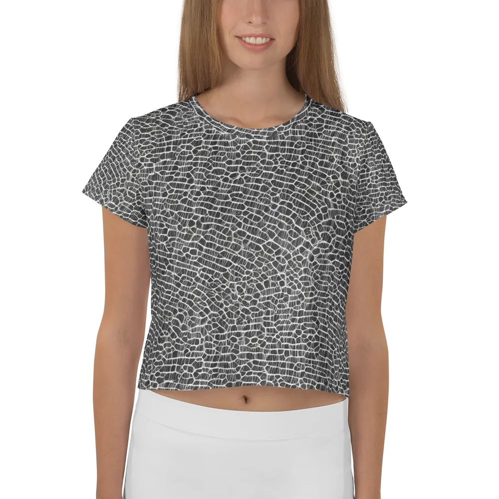 Obsidian Vein on Crop Tee — Front