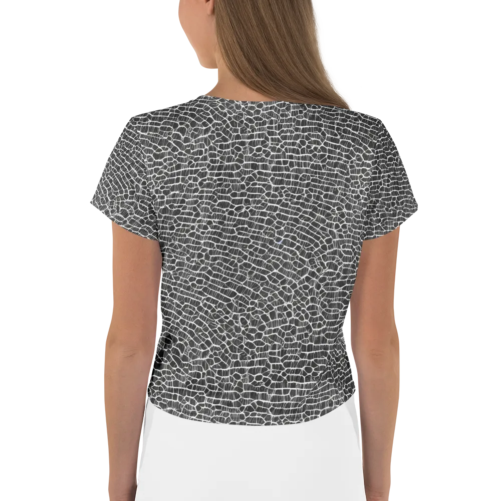 Obsidian Vein on Crop Tee — Back