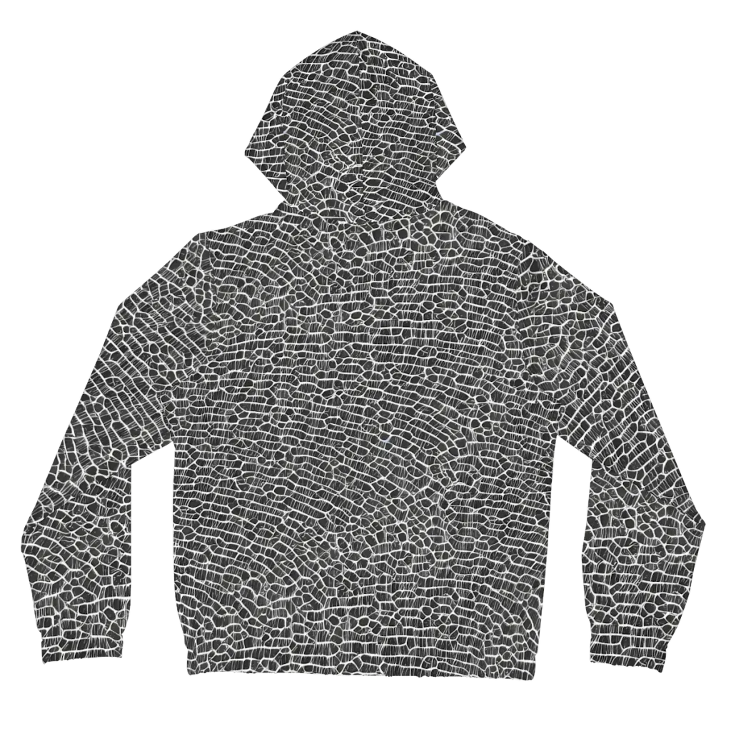 Obsidian Vein on Women's Full-Zip Hoodie — Back