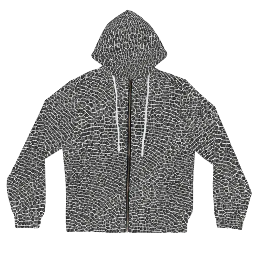 Obsidian Vein on a Women's Full-Zip Hoodie