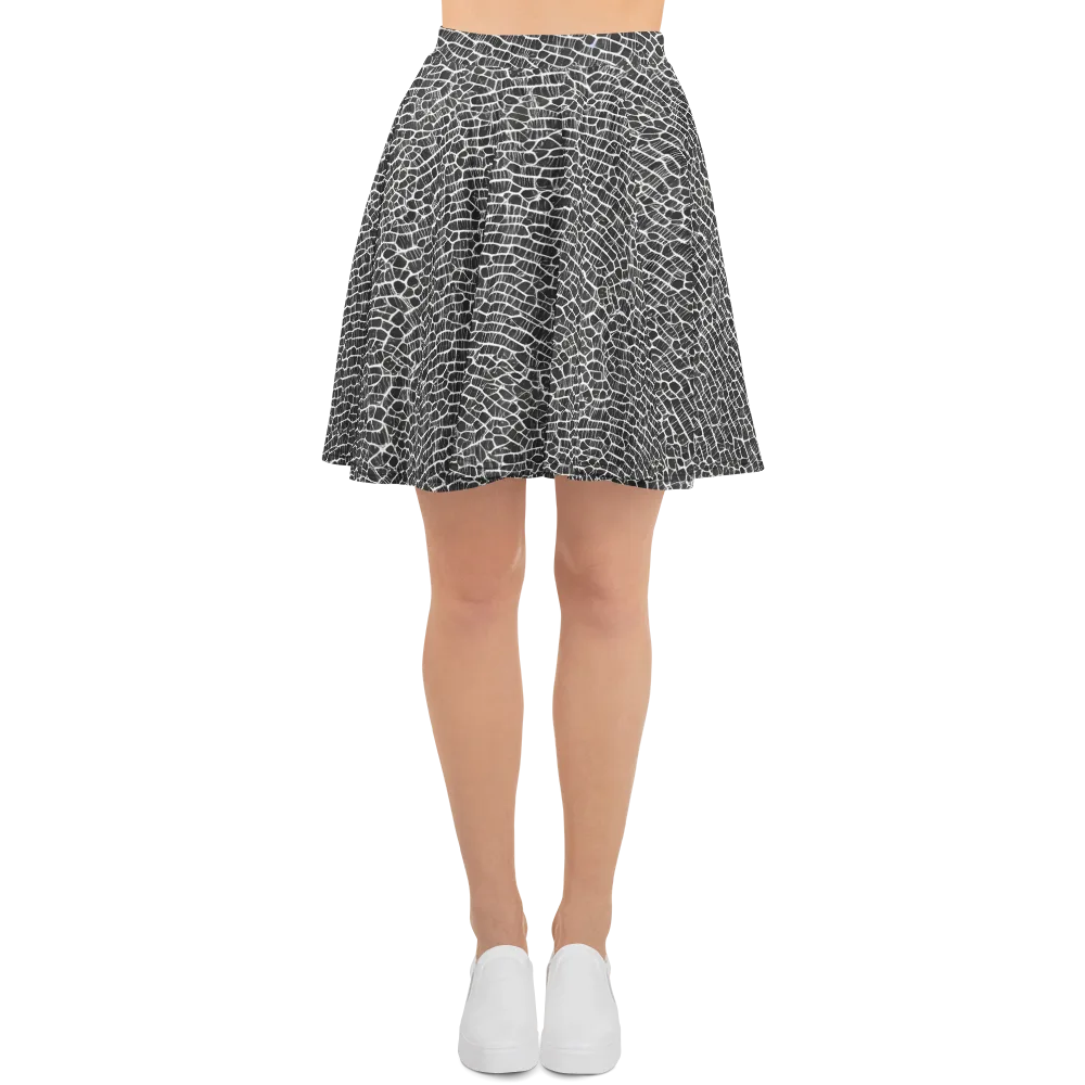 Obsidian Vein on Skater Skirt — Front