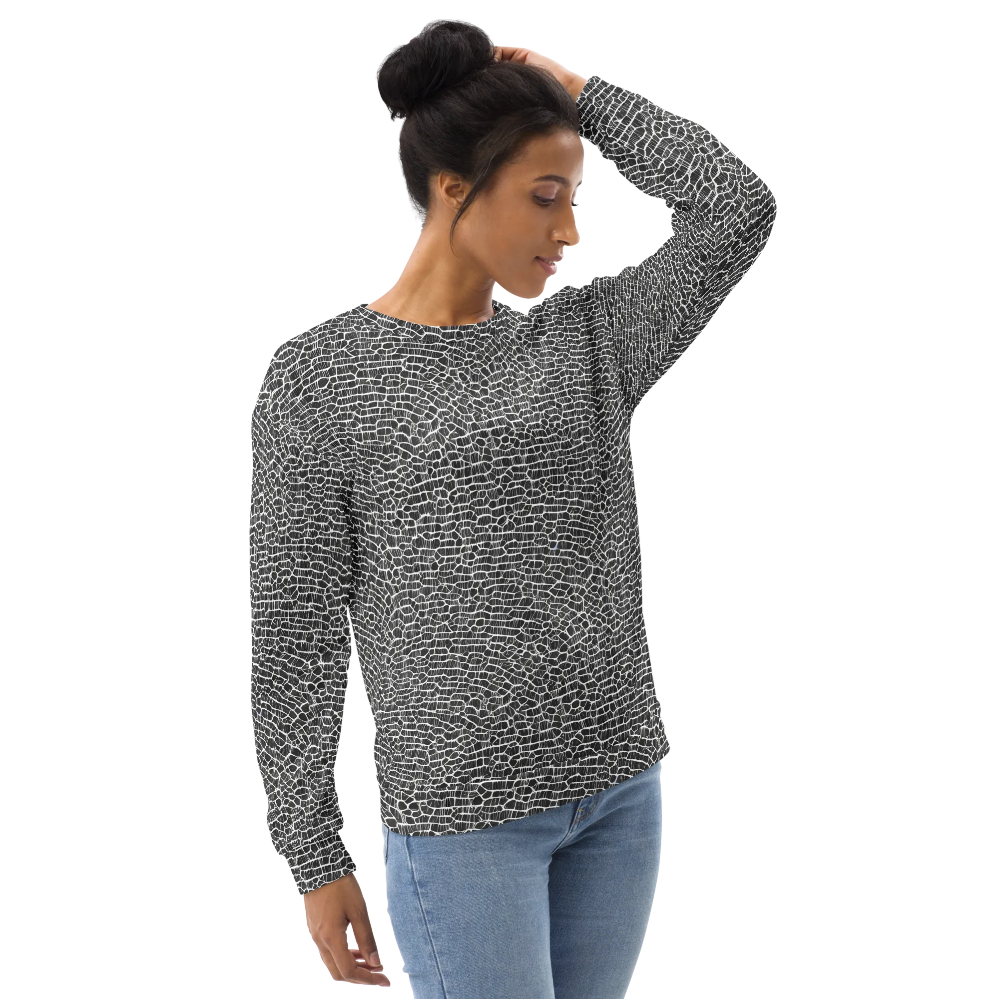 Obsidian Vein on Sweatshirt — Right Front