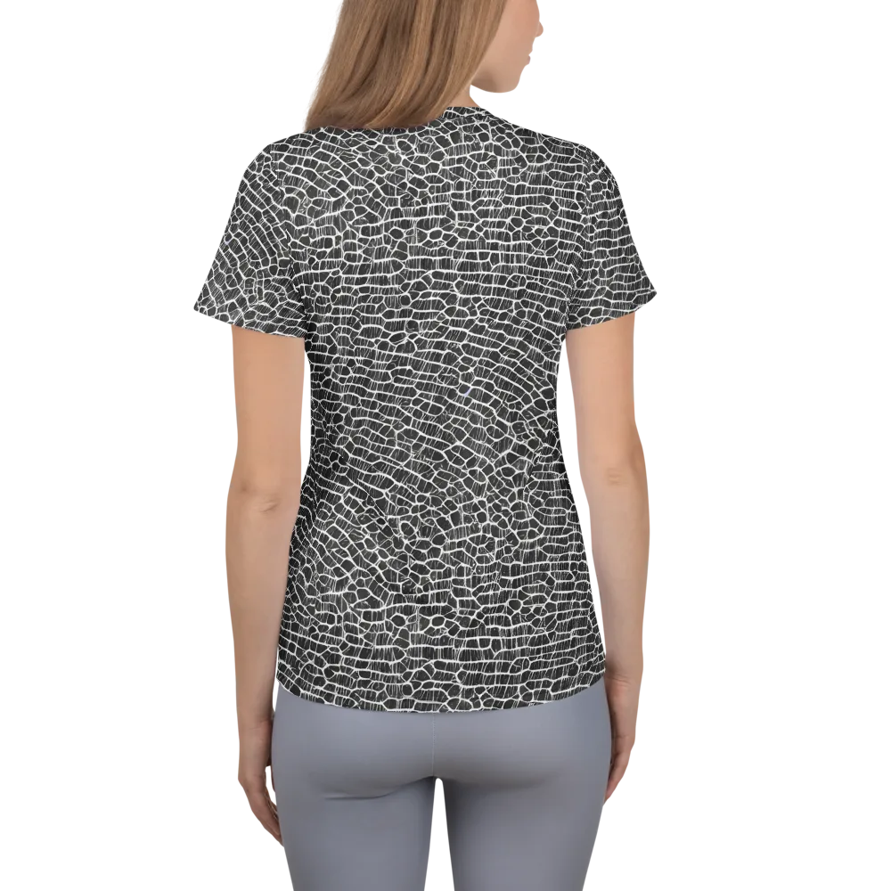 Obsidian Vein on Women's Athletic T-Shirt — Back