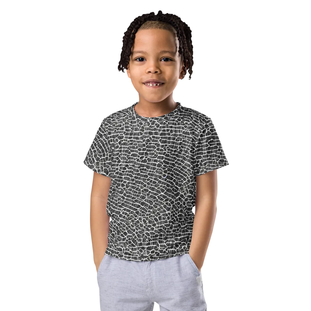 Obsidian Vein on Kids Crew Neck T-Shirt — Front