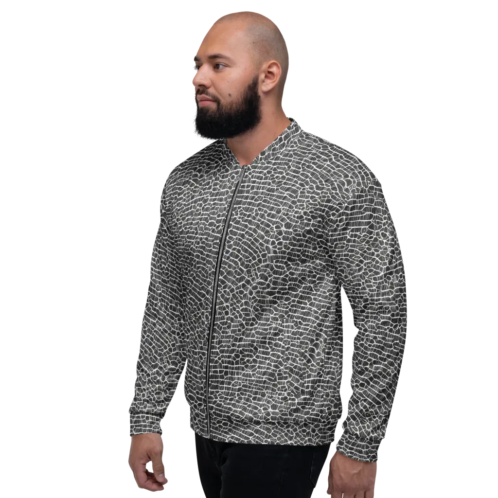 Obsidian Vein on Bomber Jacket — Left