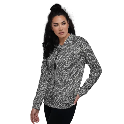 Obsidian Vein on a Bomber Jacket