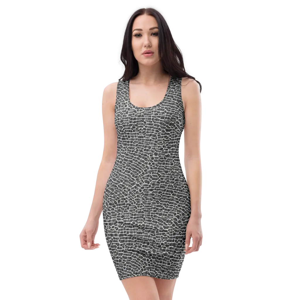 Obsidian Vein on Bodycon Dress — Front