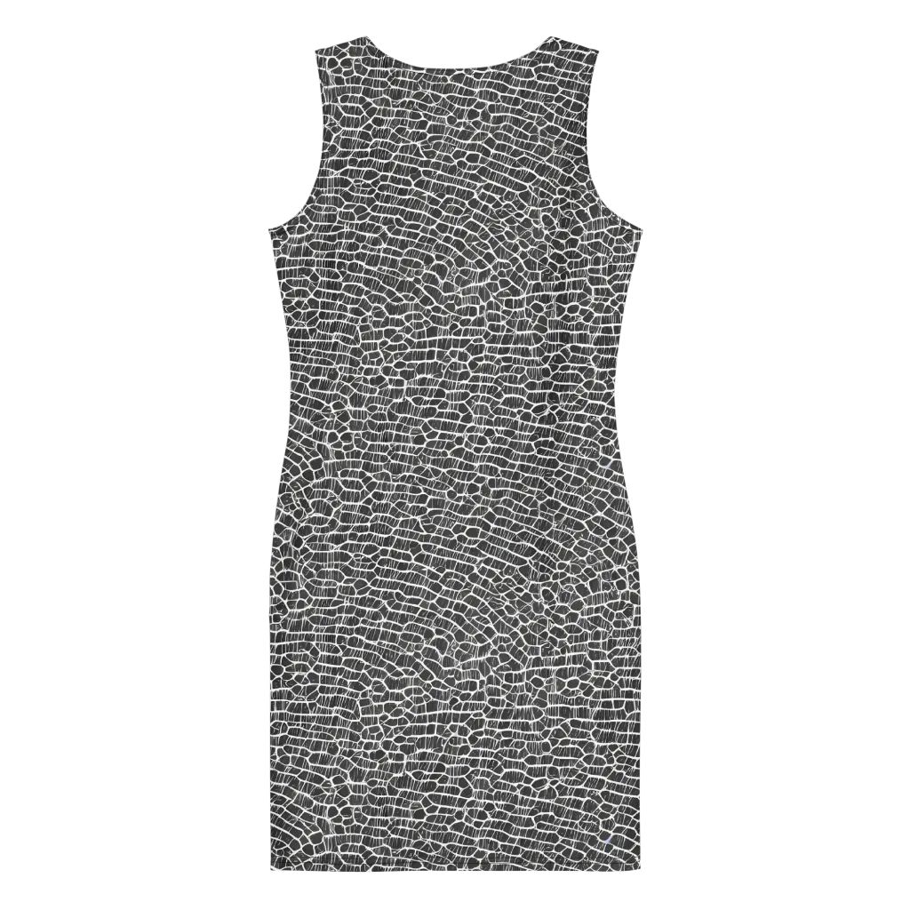 Obsidian Vein on Bodycon Dress — Back