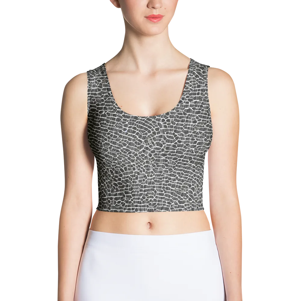 Obsidian Vein on Crop Top — Front